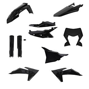 Acerbis Acerbis 24+ KTM EXC/EXC-F/ XC-F/ XC-W/ XCF-W/ XW-F Full Plastic Kit - Black - 2986550001