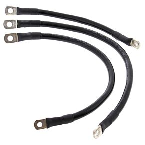 All Balls Racing All Balls Racing 04-06 Harley-Davidson FXD Super Glide Battery Cable Kit Black - 79-3013-1
