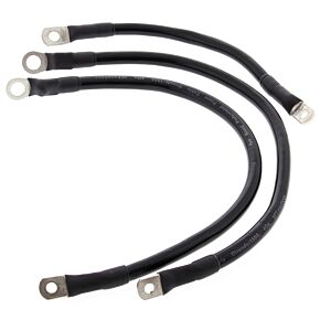 All Balls Racing All Balls Racing 66-77 Harley-Davidson FLH Electra Glide Battery Cable Kit Black - 79-3006-1