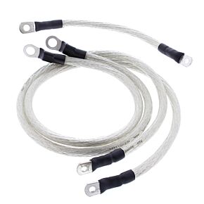 All Balls Racing All Balls Racing 80-81 Harley-Davidson FLH Electra Glide Battery Cable Kit Clear - 79-3007