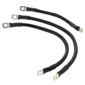 All Balls Racing All Balls Racing 94-98 Harley-Davidson FLHR Road King Battery Cable Kit Black - 79-3009-1