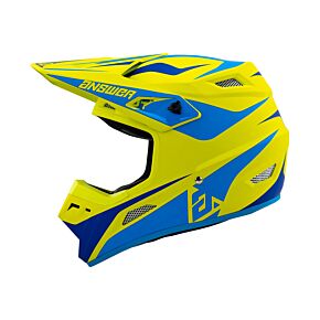 Answer Answer 26 AR1 Mototown Helmet Matte Hyper Acid/Cyan/Dark Blue Youth - Medium - 475260