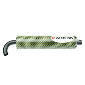 ATHENA Athena Agrale 50 Carbon Silencer 60x250mm w/Internal Mouth Bore 20mm per 50-80cc - S410000303002