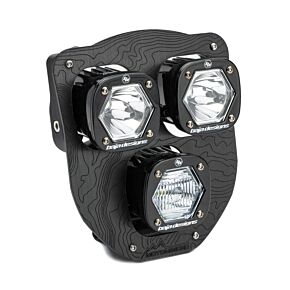 BAJA DESIGNS Baja Designs 24-25 Husqvarna FE/TE Triple S1 Hydra (D/C) LED Headlight Kit - Clear - 387023