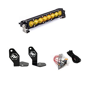 BAJA DESIGNS Baja Designs Polaris Pro-R S8 10in Hood Mount Kit - Amber - 448102