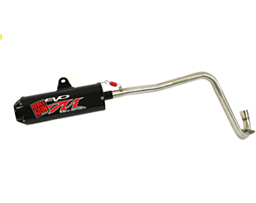 Big Gun Big Gun 04-08 Yamaha RAPTOR 50 Evo M Series Black Out Full System Exhaust - 10-20503-BK