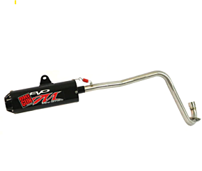 Big Gun Big Gun 08-23 Kawasaki KFX 90 Evo M Series Black Out Full System Exhaust - 10-4903-BK