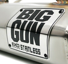 Big Gun Big Gun EXO Stainless Muffler Badge Kit - 41-EXSB