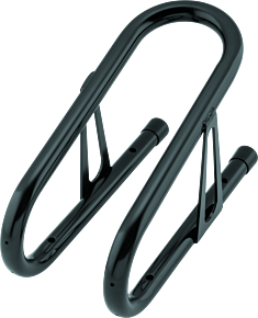 Bikemaster BikeMaster 3-1/2in Wheel Chock - Black - 152272