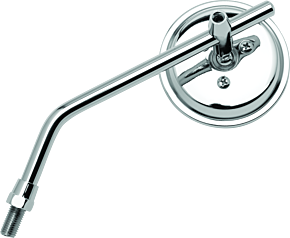 Bikemaster BikeMaster 3in Adjustable Round Mirror 10mm - Each - Chrome - 600802
