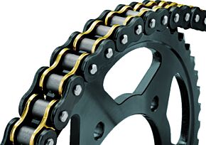 Bikemaster BikeMaster 520x100 BMOR O-Ring Chain - Black/Gold - 197231
