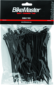 Bikemaster BikeMaster 5.5in Cable Ties (Pack of 100) - Black - 151673