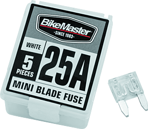 Bikemaster BikeMaster 5Piece 25A Replacement Mini Blade Fuse - 152447