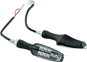Bikemaster BikeMaster 8 Led Turn Signals Pair - Black - 266265