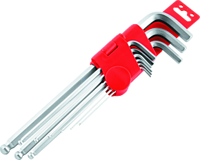 Bikemaster BikeMaster 9-pc Ball End Long Wrench Set - Metric - 151579