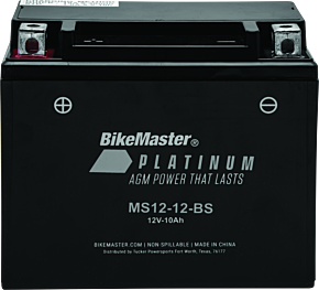 Bikemaster BikeMaster AGM Battery - MS12-12-BS - 780708