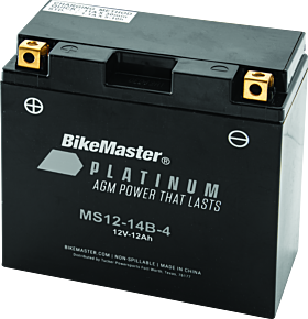 Bikemaster BikeMaster AGM Battery - MS12-14B-4 - 780712