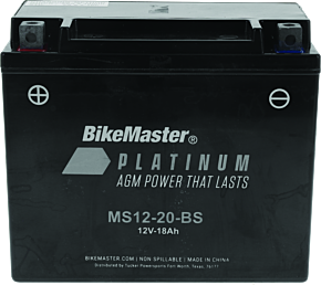 Bikemaster BikeMaster AGM Battery - MS12-20-BS - 780725