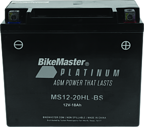 Bikemaster BikeMaster AGM Battery - MS12-20HL-BS - 780764