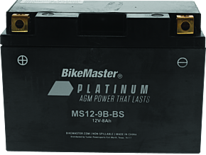 Bikemaster BikeMaster AGM Battery - MS12-9B-BS - 780744