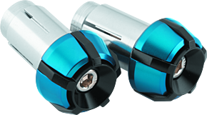 Bikemaster BikeMaster Anti-Vibration Bar Ends - Black/Blue - 152153