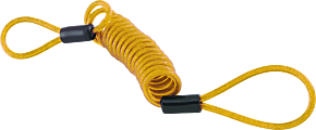 Bikemaster BikeMaster Bully Lock Reminder Disc Cable 4 ft. - Yellow - 132202