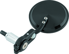 Bikemaster BikeMaster Folding Barend Mirrors 7/8in Handlebars - Pair - Black - 600381