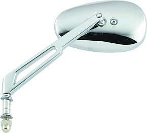 Bikemaster BikeMaster Harley Highrise Mirror 6-1/16in Stem - Each - Chrome - 601141