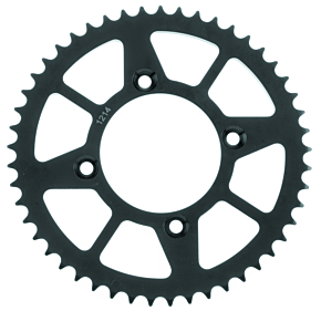 Bikemaster BikeMaster Honda Rear Steel Sprocket 420 49T - Black - 965034