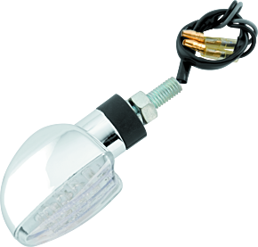 Bikemaster BikeMaster LED Spade Pair Chrome - 266227