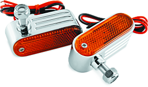 Bikemaster BikeMaster Marker/Side Lights 5/16in Mount Dual Bulb Amber - 410653