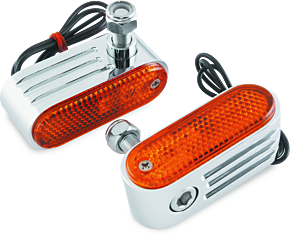 Bikemaster BikeMaster Marker/Side Lights 5/16in Mount Single Bulb Amber - 410651