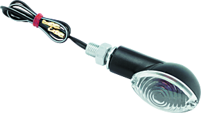 Bikemaster BikeMaster Ministalk Marker Light Oval - Black/Clear - 266017