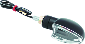 Bikemaster BikeMaster Ministalk Marker Light V-Shape - Black/Clear - 266010
