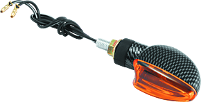 Bikemaster BikeMaster Ministalk Marker Light V-Shape Carbon/Amber - 266009