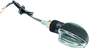 Bikemaster BikeMaster Ministalk Marker Light V-Shape Carbon/Clear - 266008