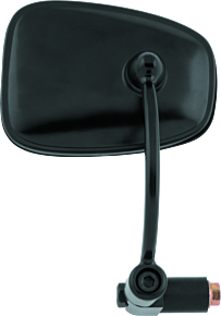 Bikemaster BikeMaster Semi-Retractable Barend Mirrors 7/8in & 1in Bars - Each - Black - 601147