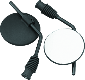 Bikemaster BikeMaster Universal Enduro Mirror Yamaha 10mm - Each - Black - 601118