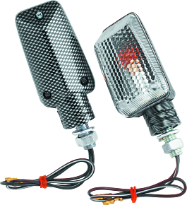 Bikemaster BikeMaster Universal Ministalk Marker Light Carbon/Clear - 268041