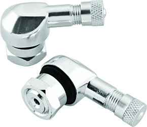 Bikemaster BikeMaster Valve Stem 2/Piece Pack Silver - 151790