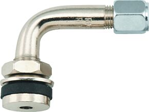 Bikemaster BikeMaster Valve Stem 90Deg Chrome Ea. - 151414