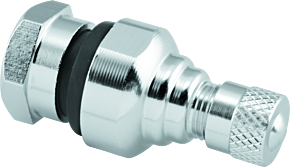 Bikemaster BikeMaster Valve Stem Aluminum 11.3mm Pair Silver - 151976