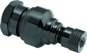Bikemaster BikeMaster Valve Stem Aluminum 8.3mm Pair - Black - 151978