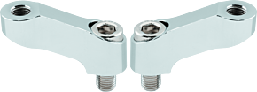 Bikemaster BikeMaster Yamaha Mirror Extension 10mm Pair - Chrome - 152464