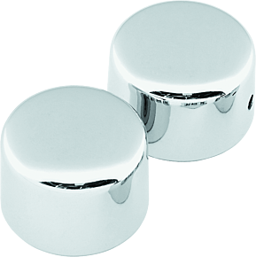 Bikers Choice Bikers Choice 08-Up Big Twin Black Axle Cap Set Front - 492862