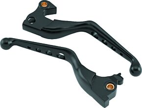 Bikers Choice Bikers Choice 14-22 XL Black O Series 4 Hole Lever Set - 490978