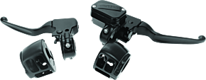 Bikers Choice Bikers Choice 15-17 Softail Black Handlebar Control Kit 1/2 Inch Bore Single Disc - 601449
