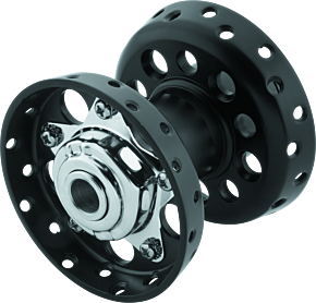 Bikers Choice Bikers Choice 36-66 Big Twin Black Star Hub With Cone Style Bearing - 490659