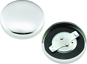 Bikers Choice Bikers Choice 36-E73 Chrome Early Non-Vented Gas Cap Fatbob Tank Left Side Replaces H-D 61103-65 - 490446