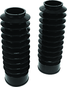 Bikers Choice Bikers Choice 49MM Black Long Fork Boots Extended 8.75in / Collapsed 3.5in (Pair) - 666768